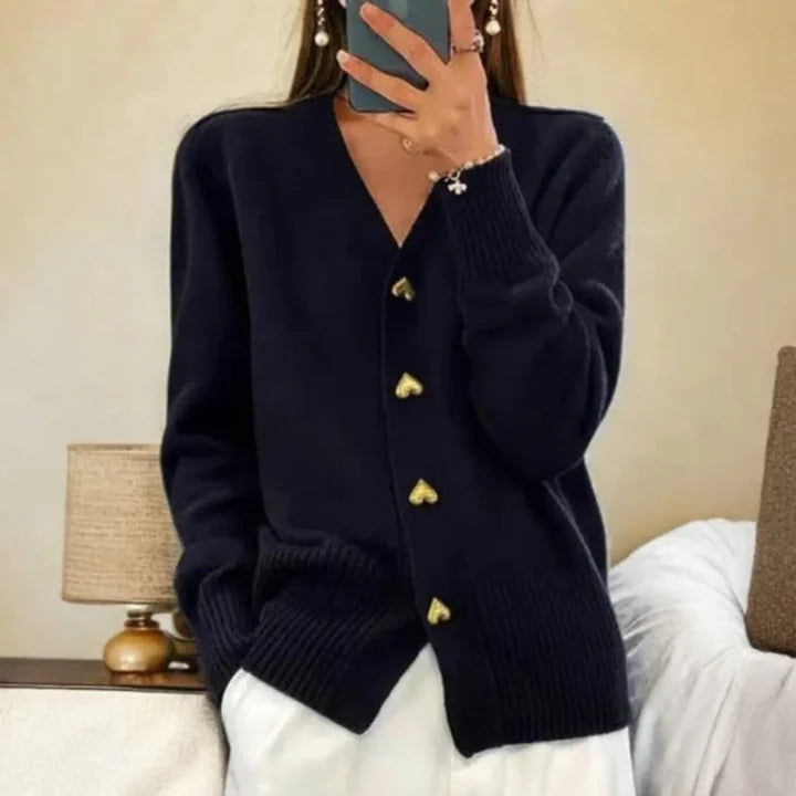 Ciara - Gilet élégant avec boutons en forme de cœur