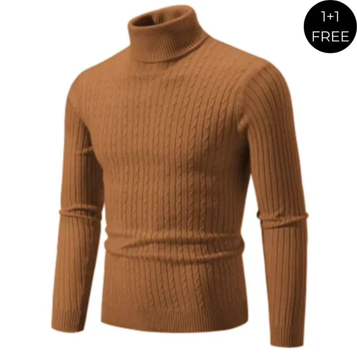 Enzo | Warm Turtleneck Knit Sweater (1 À L'achat, 1 Gratuit)