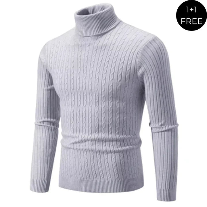 Enzo | Warm Turtleneck Knit Sweater (1 À L'achat, 1 Gratuit)