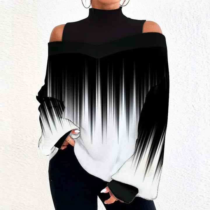 Haut Tricoté Élégant à Épaules Dénudées