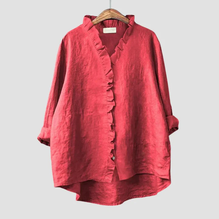Sanela – Élégance Décontractée et Style Naturel au Quotidien Chemise