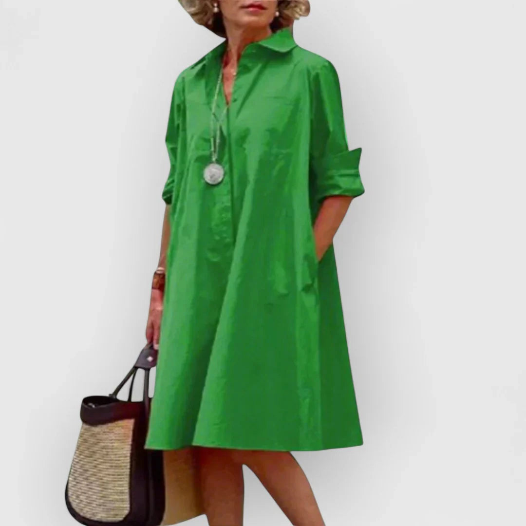 Brigitte | Robe midi à pois