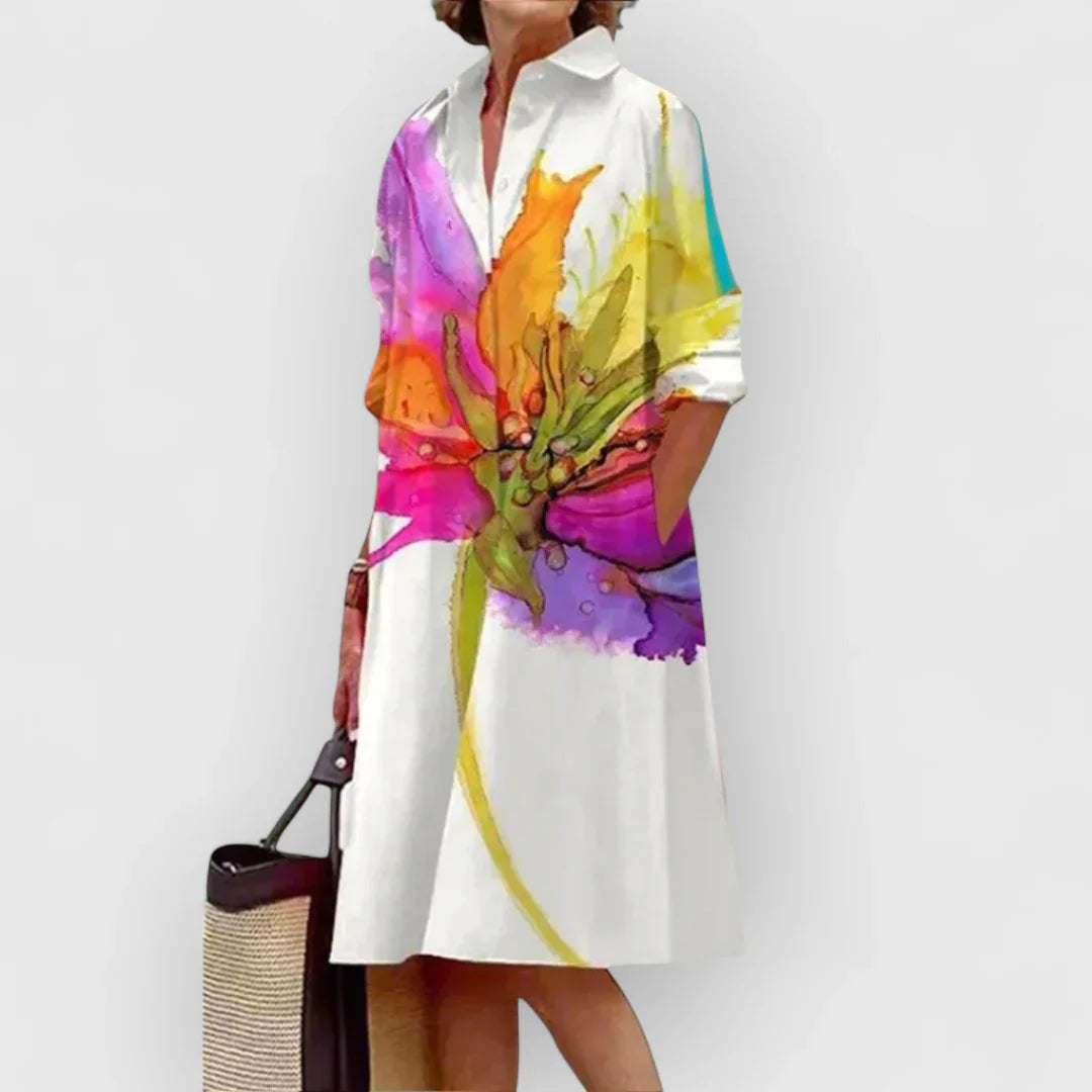 Scarlett | Robe à fleurs blanches