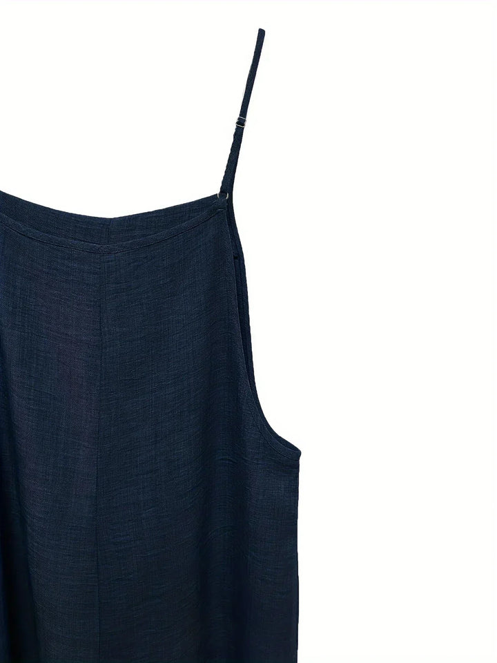 Annia™ | Salopette Décontractée à Jambes Larges avec Poches