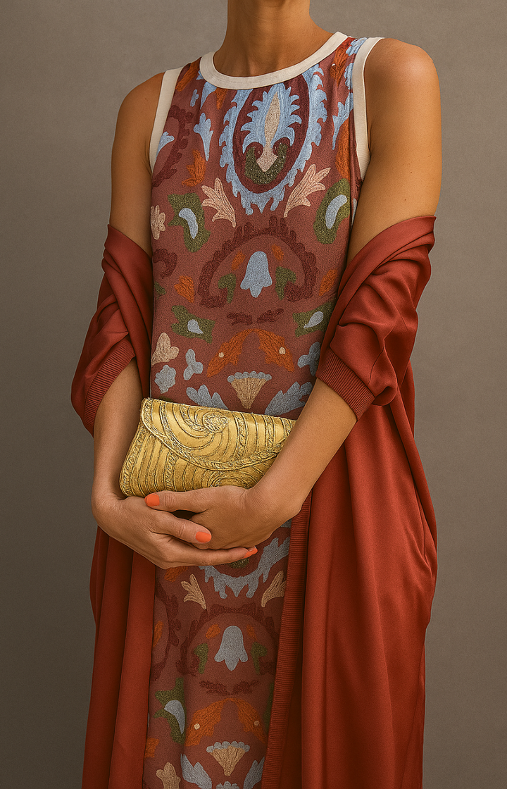 ISABELLA | ROBE DE SOIRÉE AVEC ÉTOLE ÉLÉGANTE