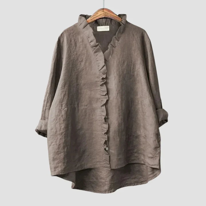 Sanela – Élégance Décontractée et Style Naturel au Quotidien Chemise