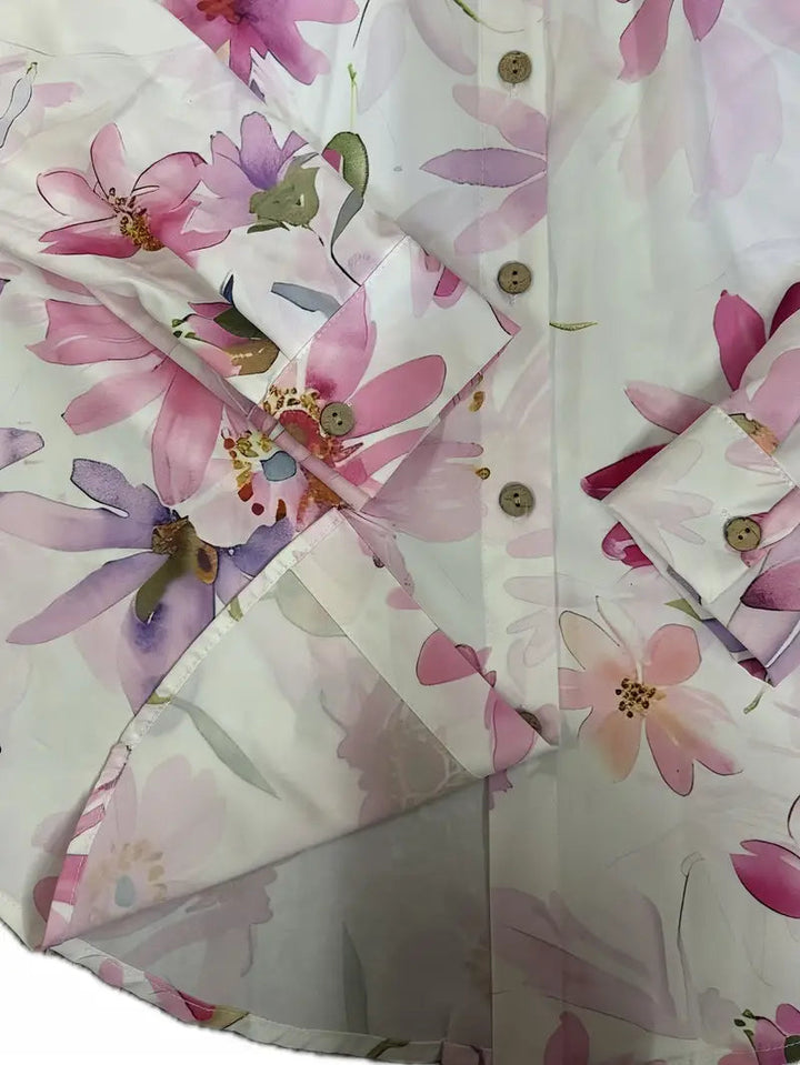 Emiliana – Blouse Élégante à Fleurs