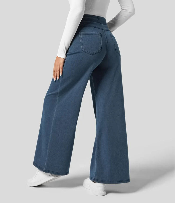 Evie | Pantalon confortable à taille haute et élastique