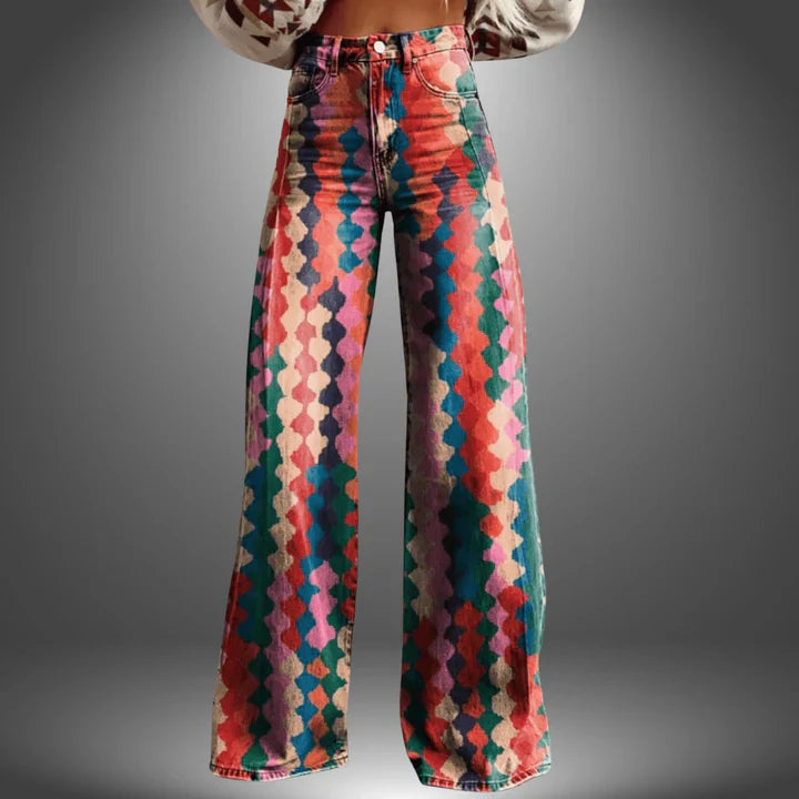 Olivia | Pantalon artisanal coloré