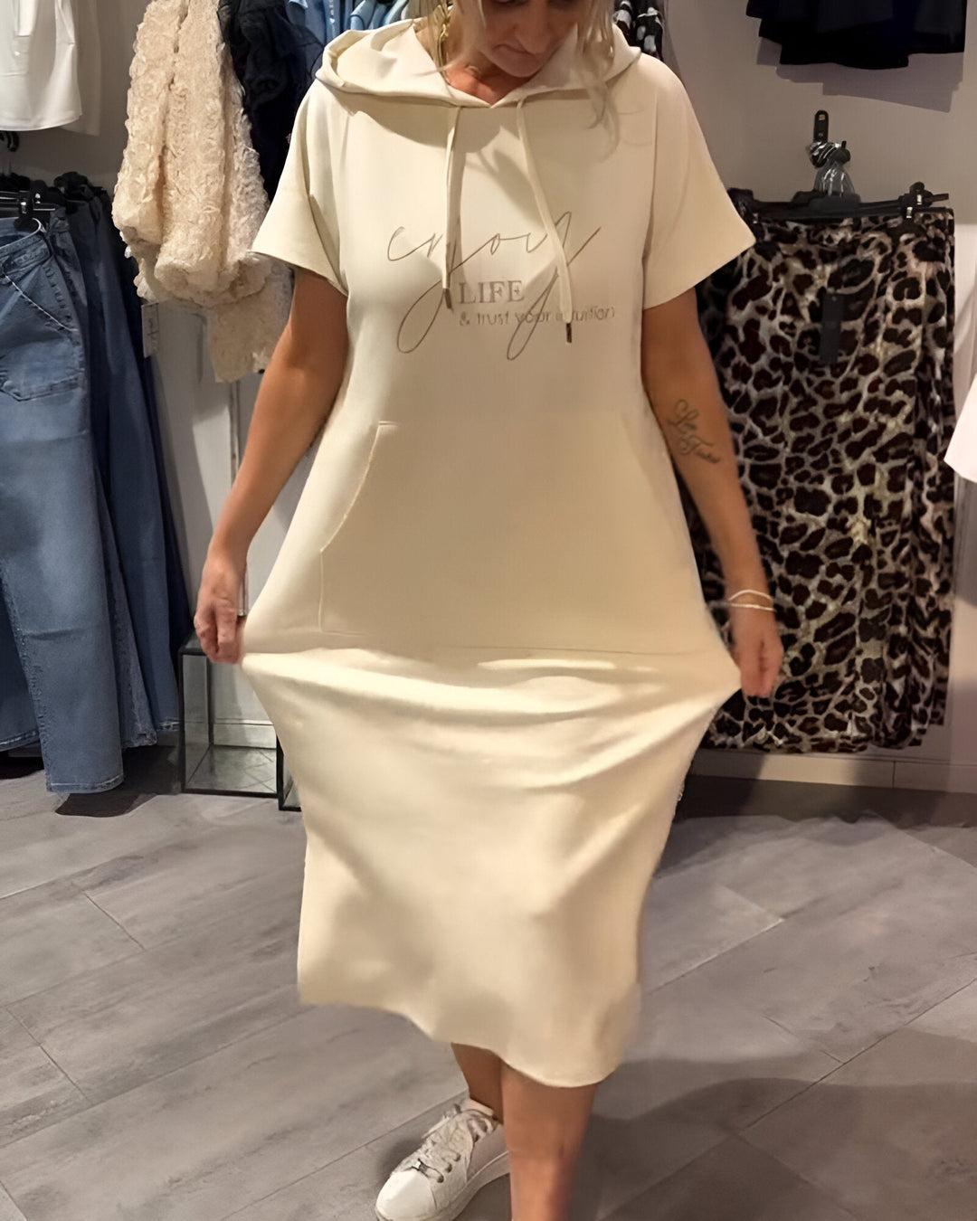 Sheeka™ – Robe à capuche décontractée pour femme