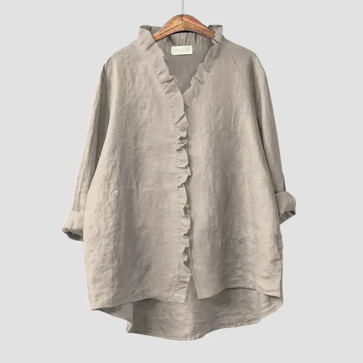 Sanela – Élégance Décontractée et Style Naturel au Quotidien Chemise
