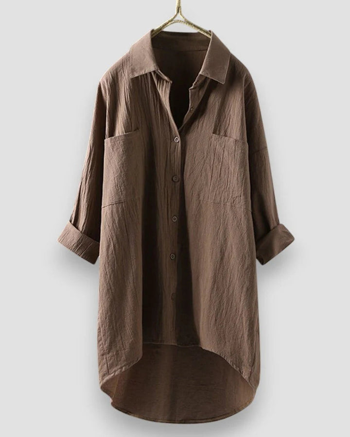 Simone – Élégance Intemporelle et Polyvalente Chemise