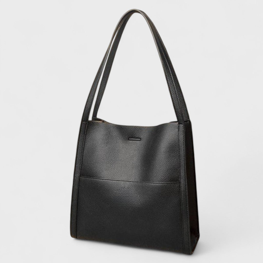 Fera – Sac bandoulière en cuir véritable uni