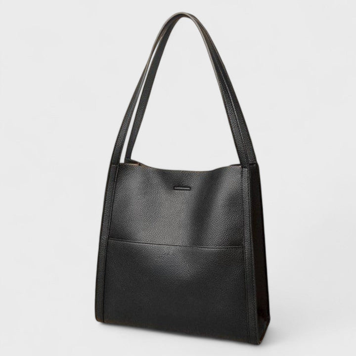 Fera – Sac bandoulière en cuir véritable uni