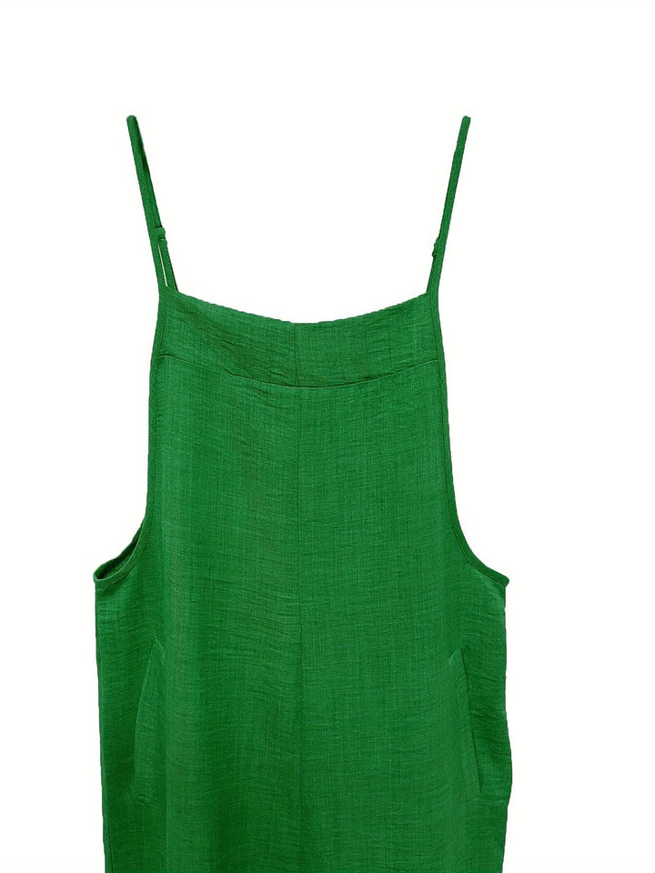 Annia™ | Salopette Décontractée à Jambes Larges avec Poches