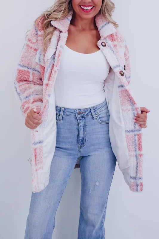 Giovana™ - Veste polaire à carreaux