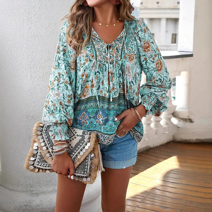 Sallie™ | Top Boho à imprimé floral