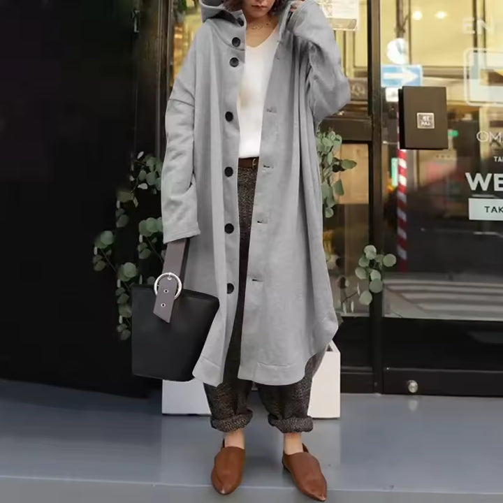 Apple - Manteau long à capuche avec poche