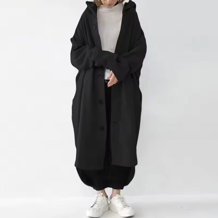 Apple - Manteau long à capuche avec poche