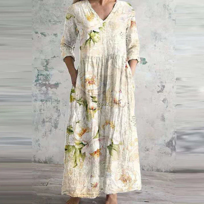 Kiana – Robe d'Été Élégante à Motif Floral