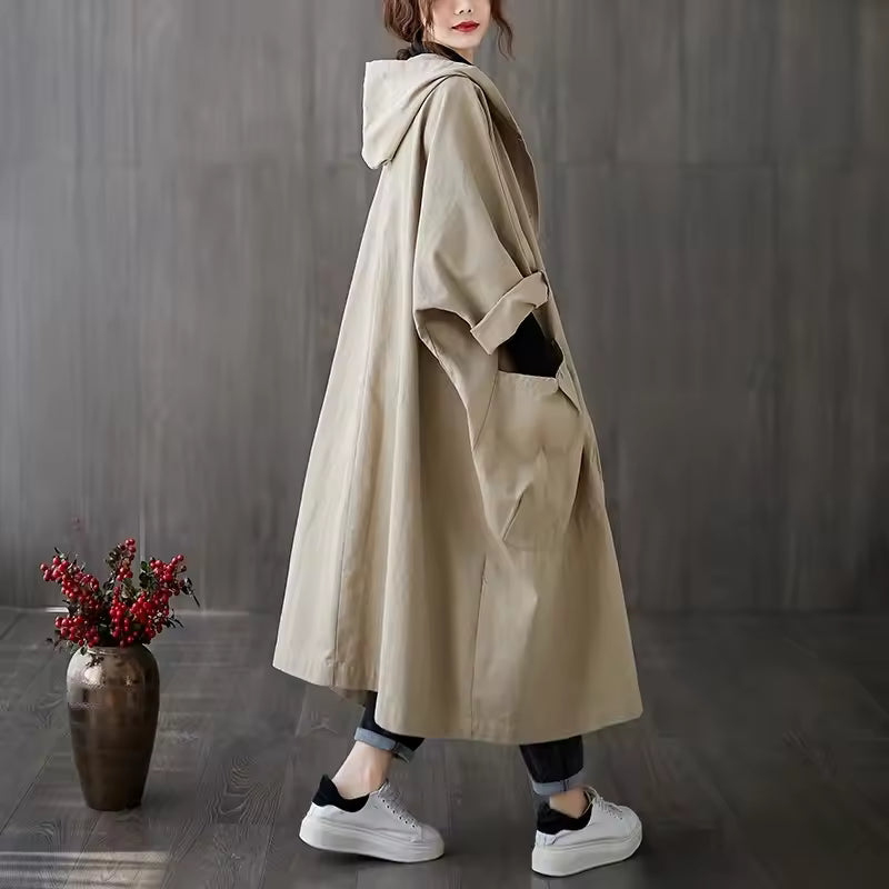 Stacey – Manteau Long à Double Boutonnage et Longueur Cheville