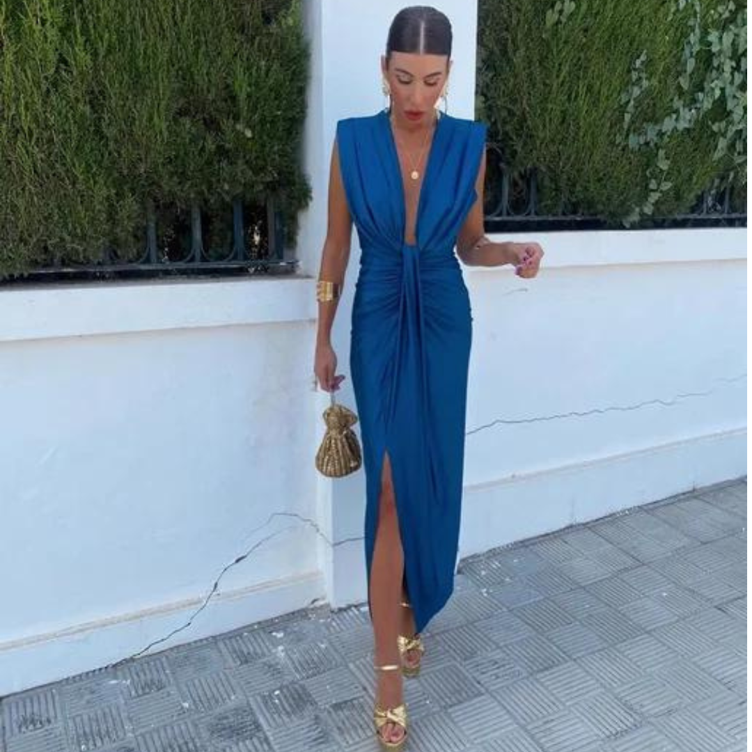 Crocetta™ | Robe Élégante à Décolleté