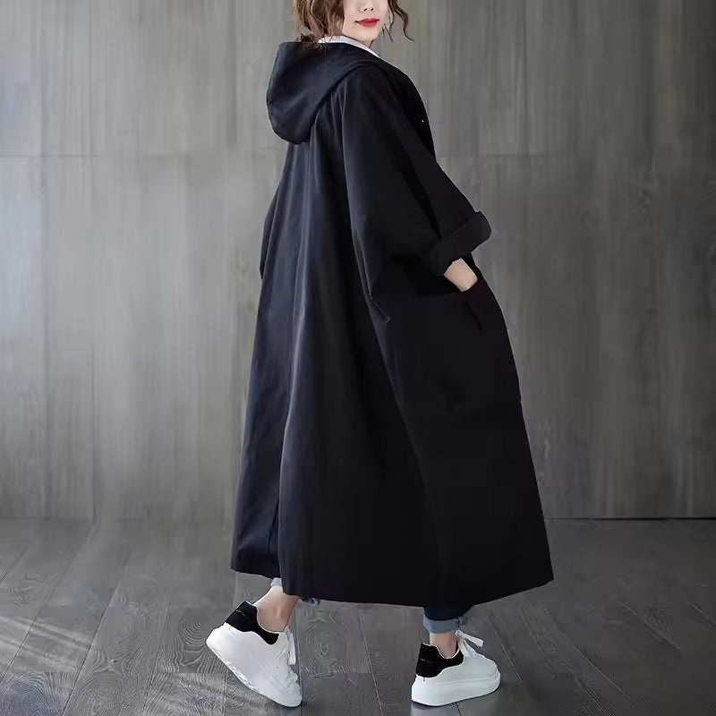 Stacey – Manteau Long à Double Boutonnage et Longueur Cheville