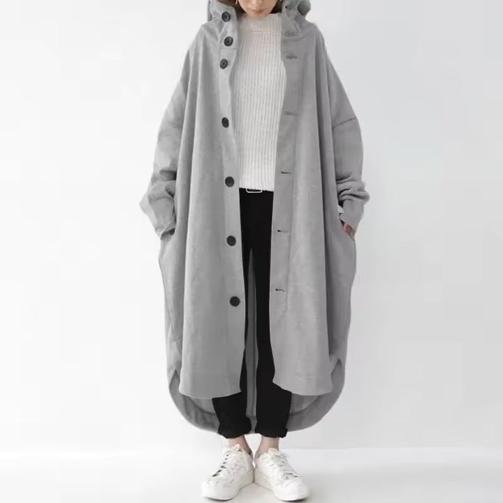 Apple - Manteau long à capuche avec poche