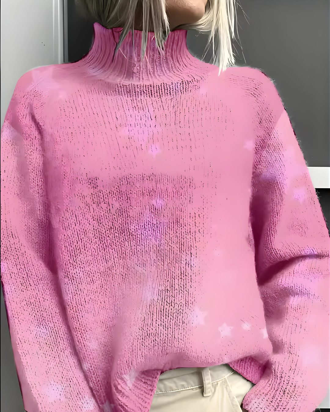 Adele – Pull à Col Roulé d’Hiver