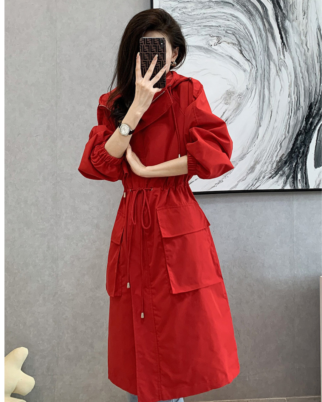 Gela – Manteau à capuche zippé