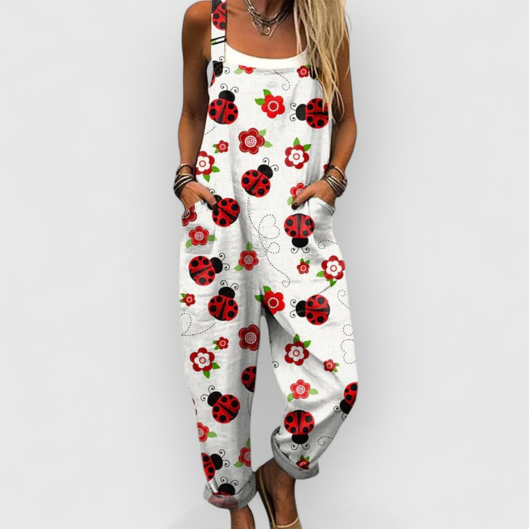 Evelyn | Salopette vintage florale pour un look unique