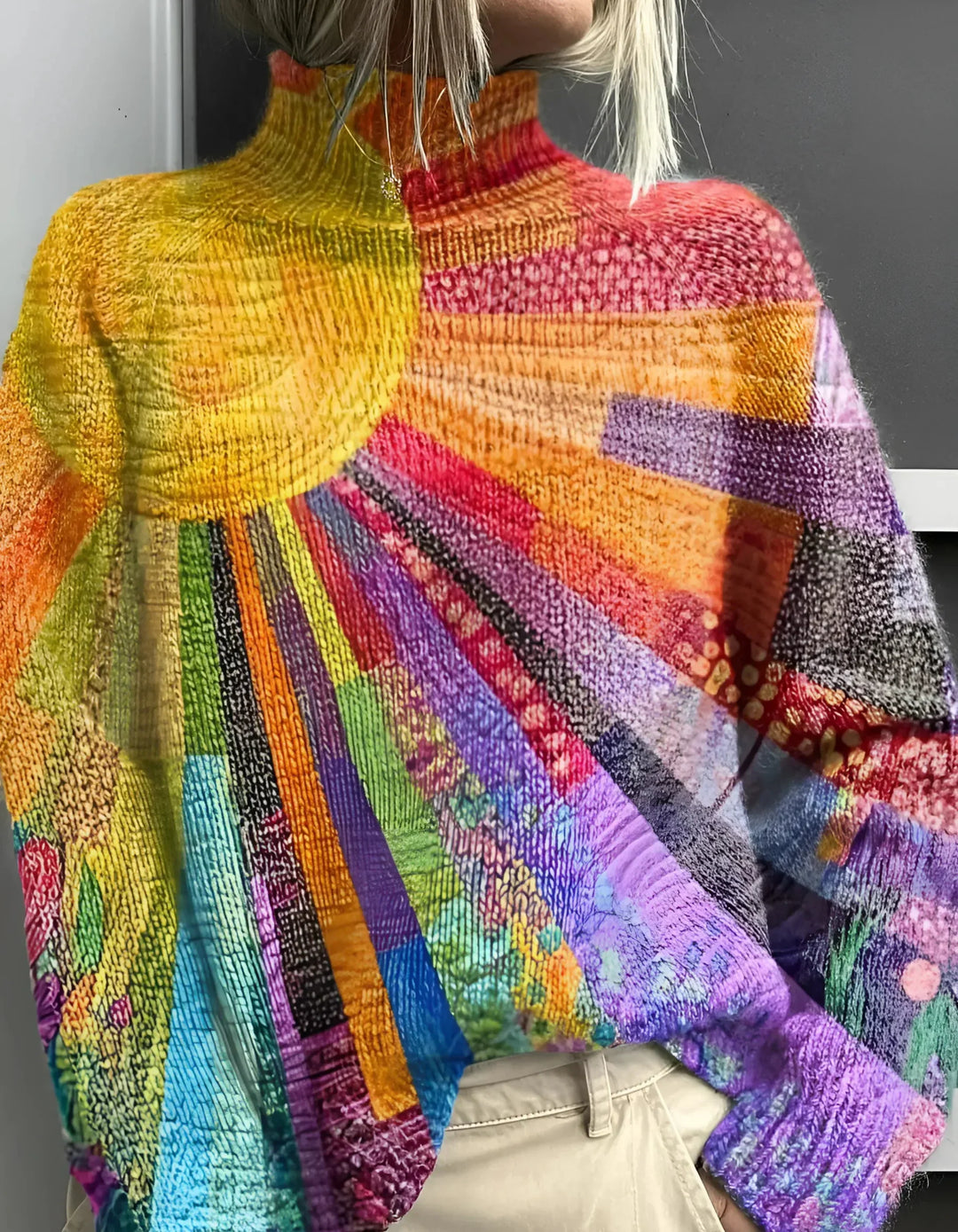 Ada – Col roulé joyeux et coloré