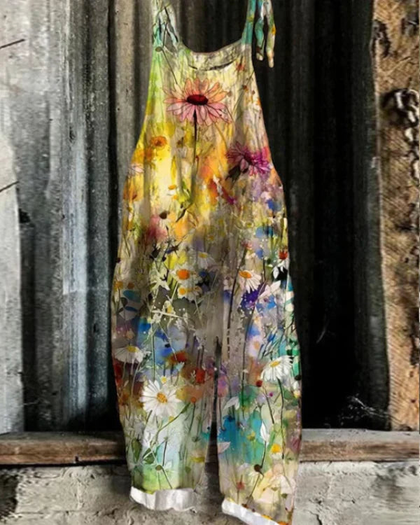 Combinaison Décontractée à Marguerites – Légèreté Florale