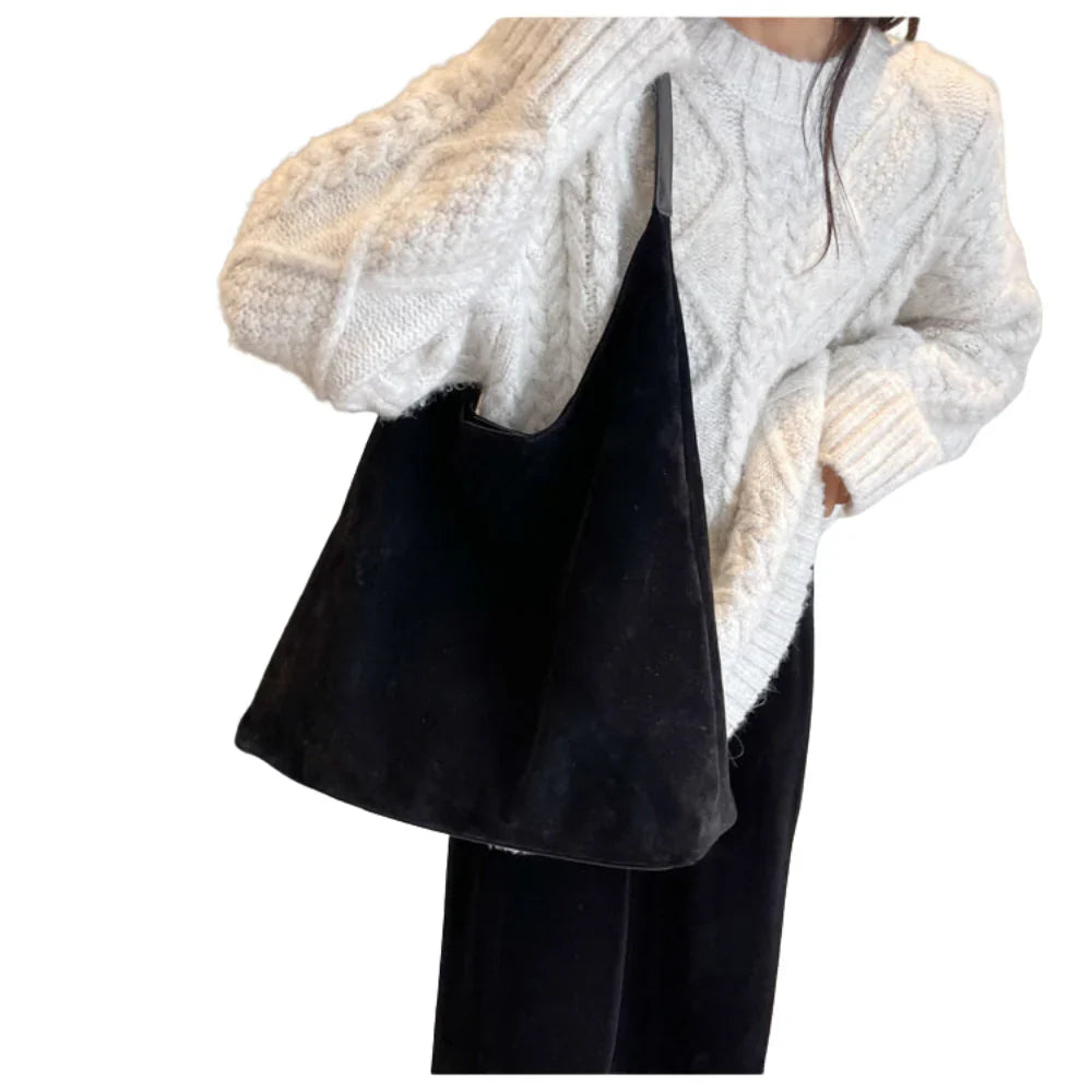 Amina | Grand Sac En Suédine Végétalienne À Poches Multiples