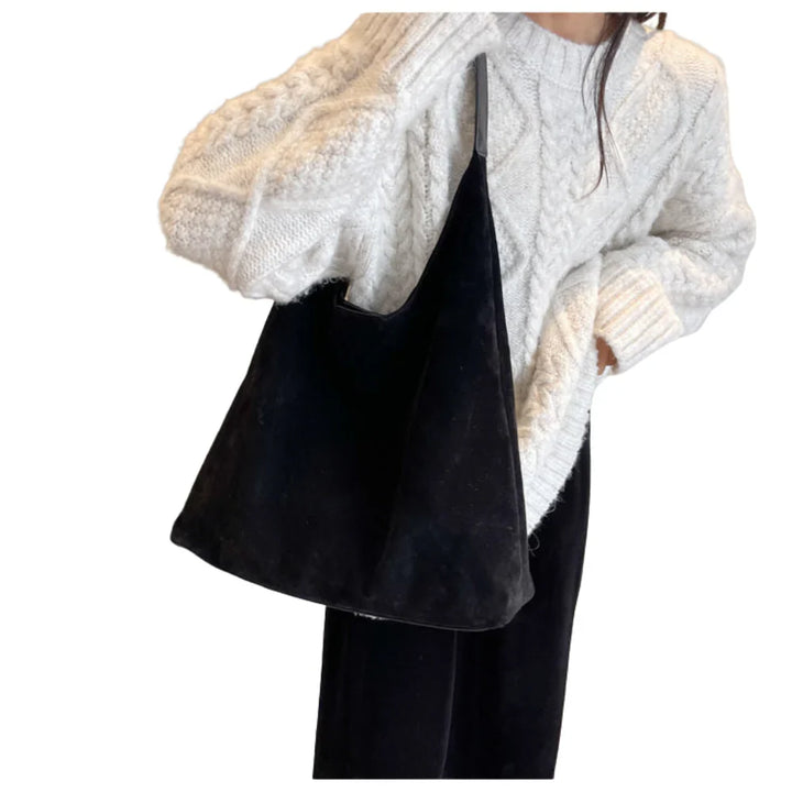 Amina | Grand Sac En Suédine Végétalienne À Poches Multiples