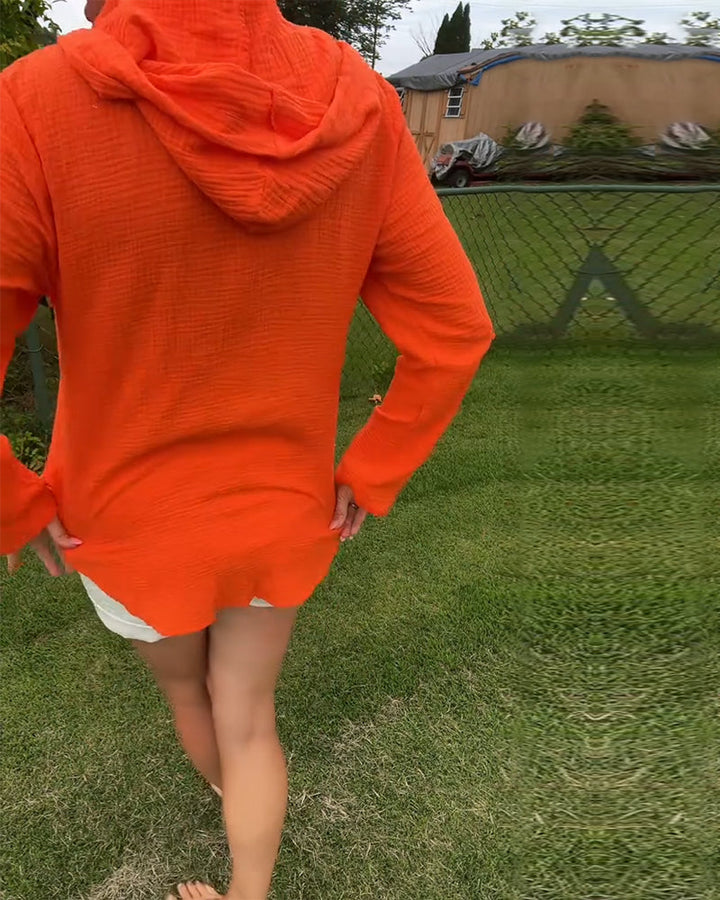 Blouse Unie Avec Poche Mode