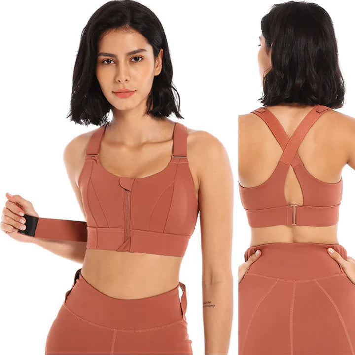 Soutien-gorge De Sport À Absorbeur De Chocs À Haute Résistance À L'impact Avec Bretelles Réglables