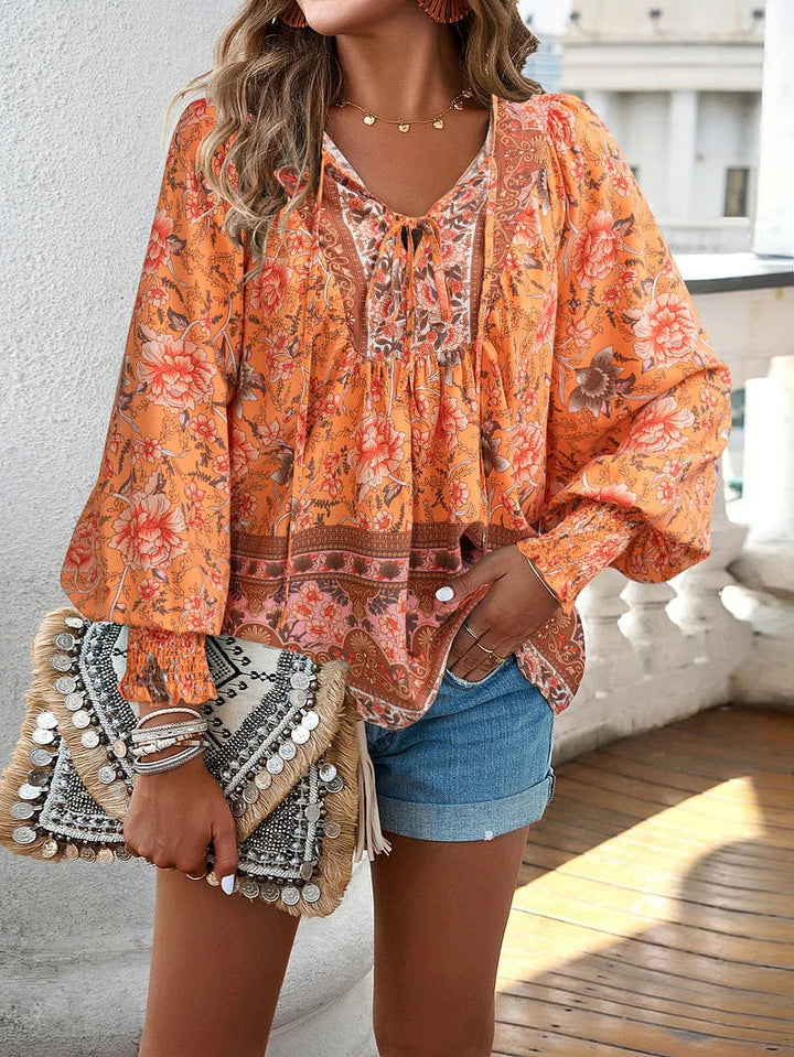 Sallie™ | Top Boho à imprimé floral