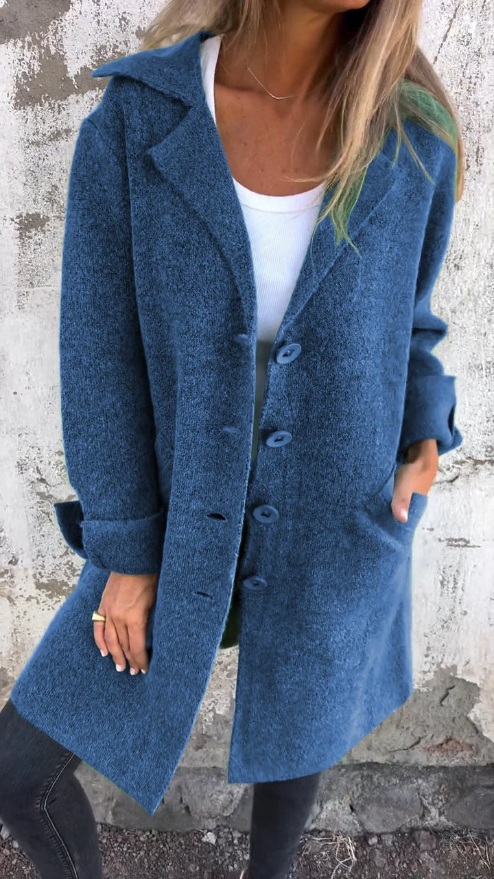 Isabella - Manteau long décontracté avec revers