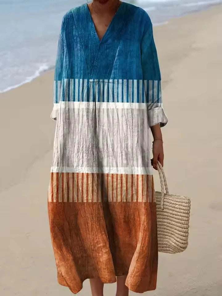 Emily – Robe Longue Fleurie Décontractée