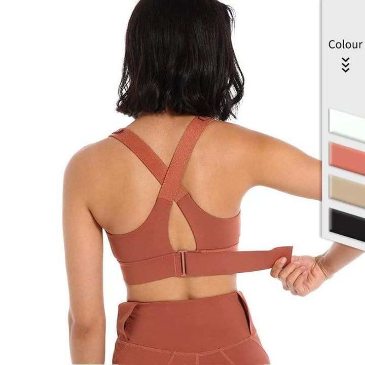 Soutien-gorge De Sport À Absorbeur De Chocs À Haute Résistance À L'impact Avec Bretelles Réglables