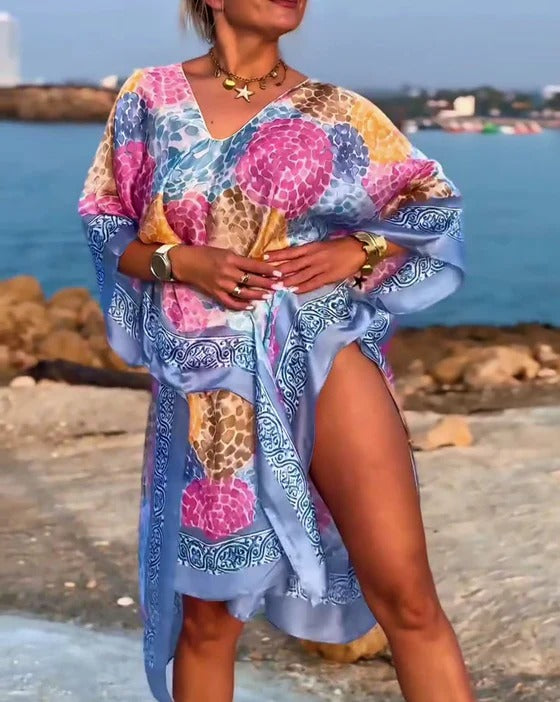 Paréo Imprimé Resort Maillot de Bain