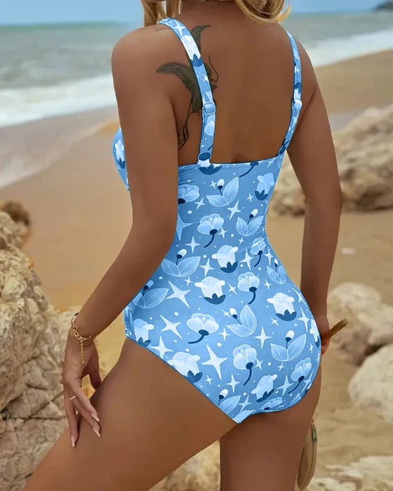 Maillot De Bain Une Pièce Débardeur Imprimé