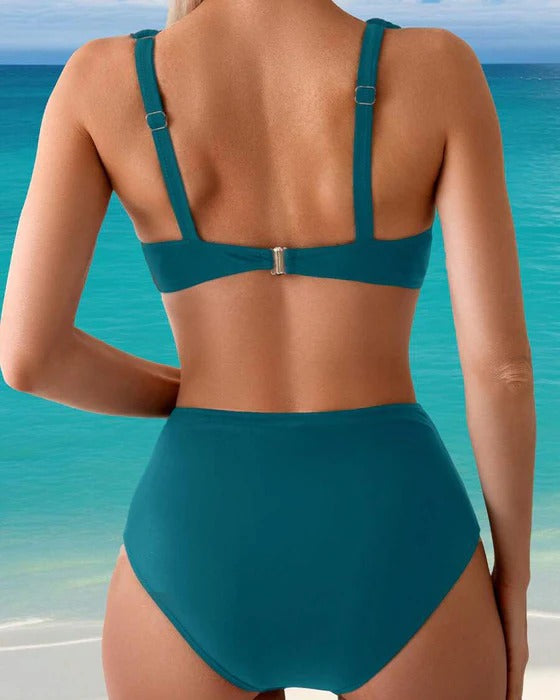 Bikini Sexy Soutien-Gorge Couleur Unie