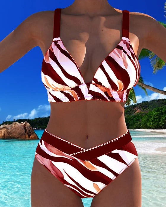 Maillot De Bain Sexy Soutien-Gorge Style Deux-Pièces