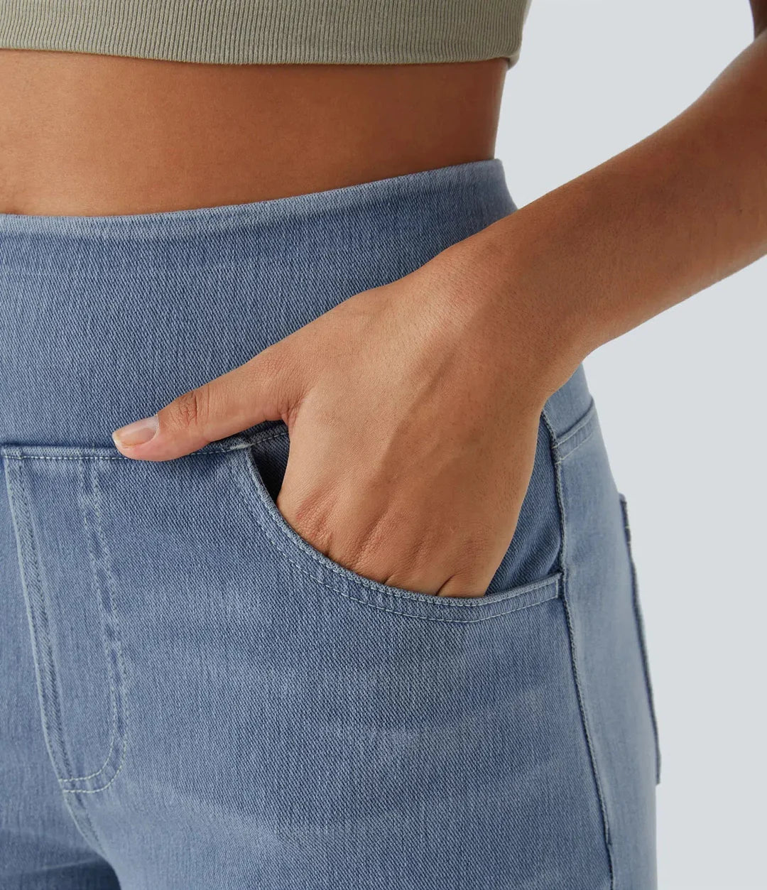Evie | Pantalon confortable à taille haute et élastique