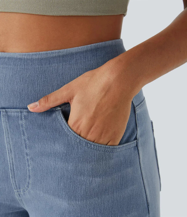 Evie | Pantalon confortable à taille haute et élastique