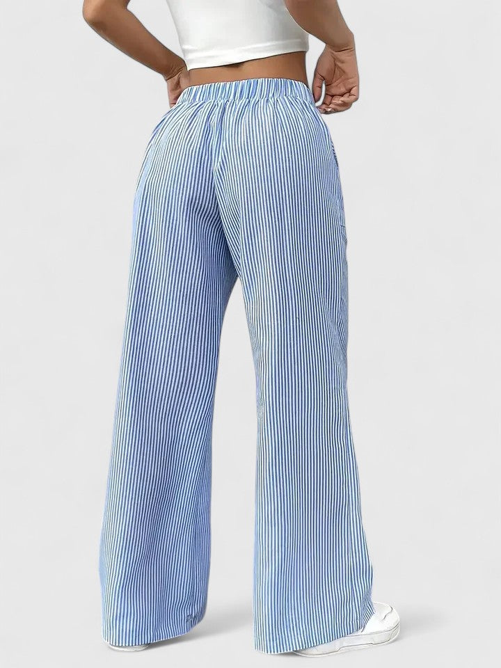 Dominique | Pantalon ample et confortable avec des détails élégants