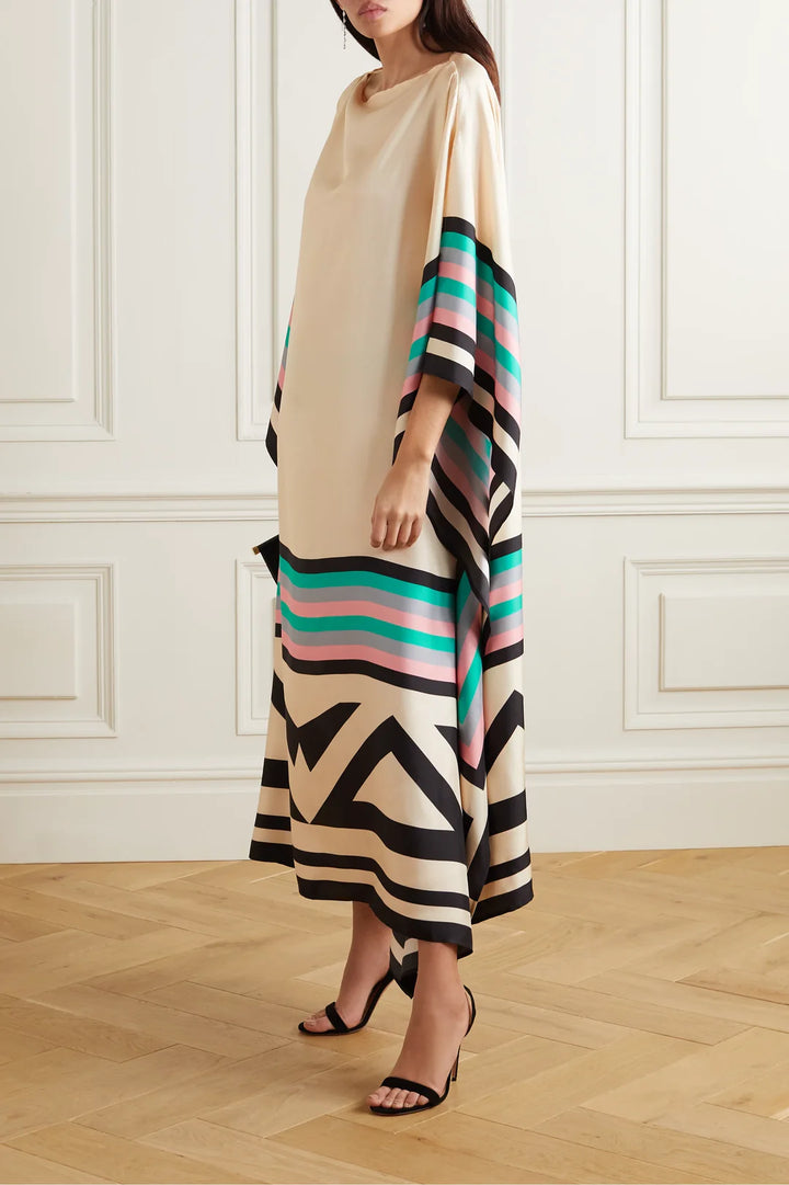 Iria | Caftan élégant avec imprimé géométrique