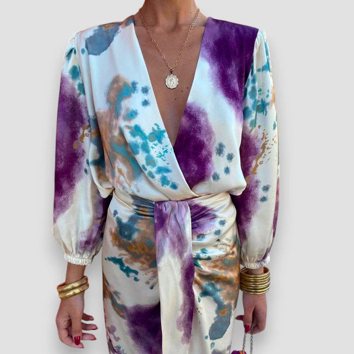 Larissa | Robe élégante avec col en V